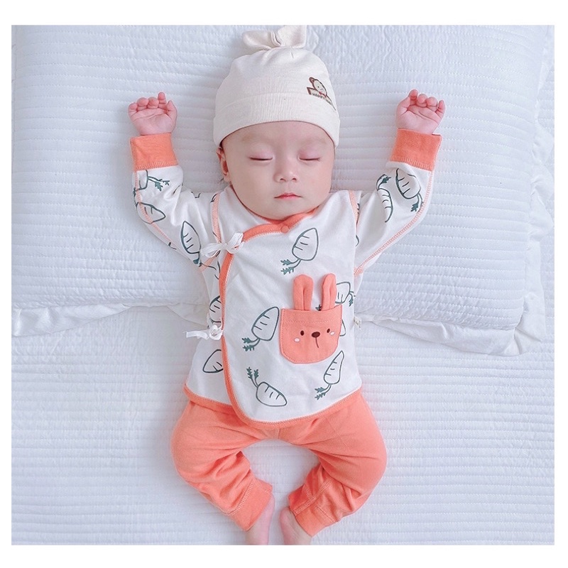 Bộ quần áo cho bé sơ sinh Jasmine Baby phong cách Nhật Bản