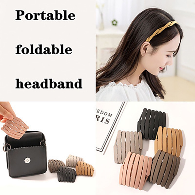 Băng Đô Cài Tóc Có Thể Thu Gọn Sáng Tạo Phong Cách Hàn Quốc