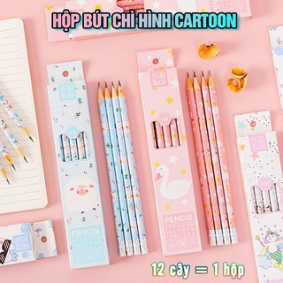 Hộp bút chì chuốt 10 cây_giao ngẫu nhiên (tặng 1 đồ chuốt ngẫu nhiên)