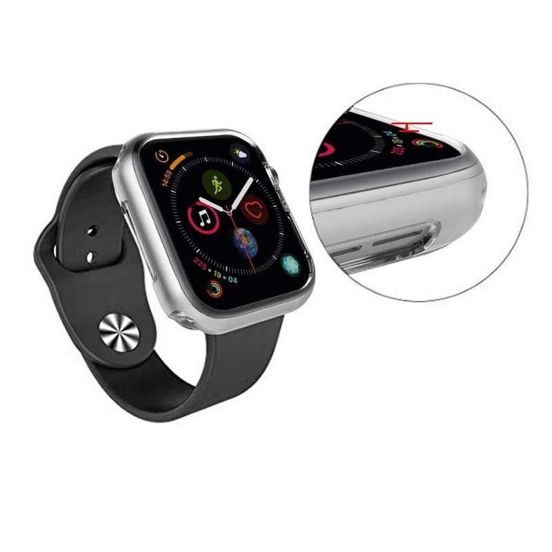 【Apple Watch Case】 Ốp silicone chống va đập cho mặt đồng hồ Apple Watch Series 6 se 5 4 3 2 1