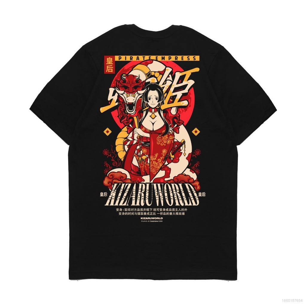 Áo Thun Tay Ngắn Dáng Rộng In Hình Nhân Vật BOA HANCOCK Trong ONE PIECE Thời Trang Cho Nam Và Nữ