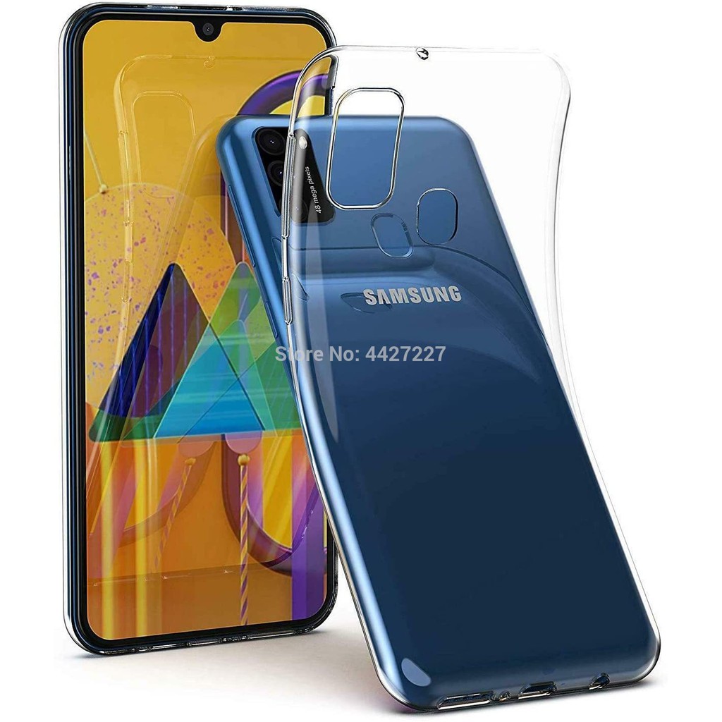 Ốp Điện Thoại TPU Trong Suốt Siêu Mỏng Cho Samsung F02S F12 F22 F52 A51 M01 Core M31 M51 M60 M61 M70 M71 M80 M81 M90 M9 0