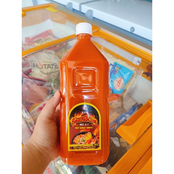 Sốt Ớt Chia Cấp Độ Mì Cay Hot Spicy (Chai 1000ml) kèm công thức hình thứ 2