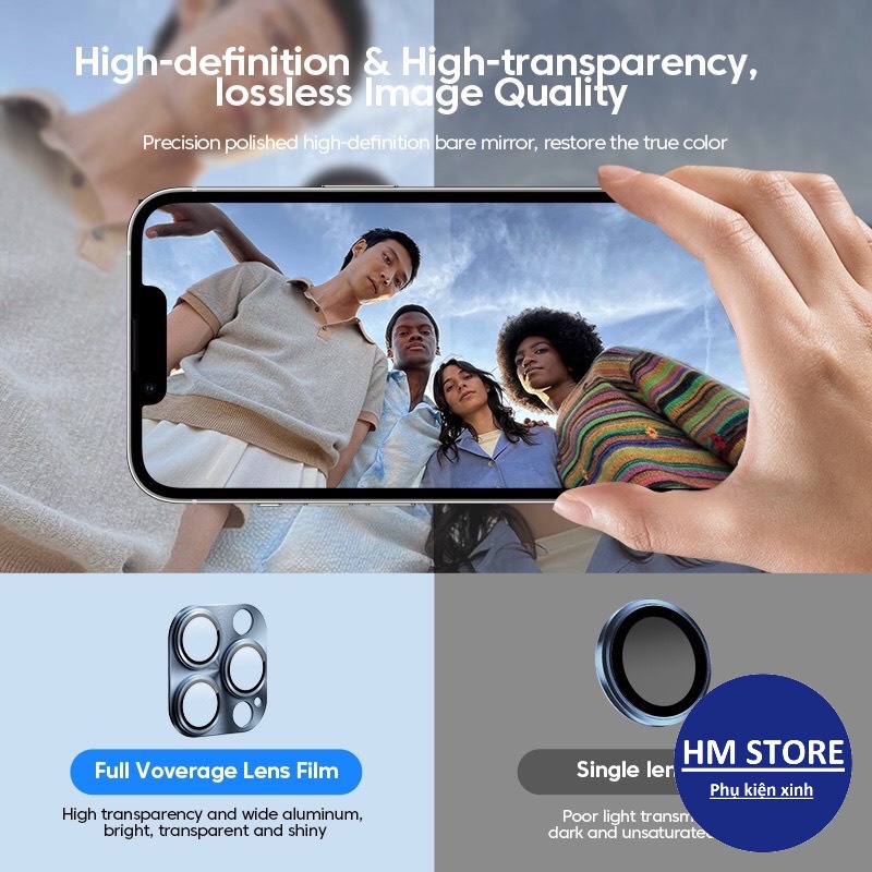 Miếng dán TOTU bảo vệ cụm CAMERA dành cho iphone 12/12 Pro/12 Promax/13/13 Pro/13 Promax