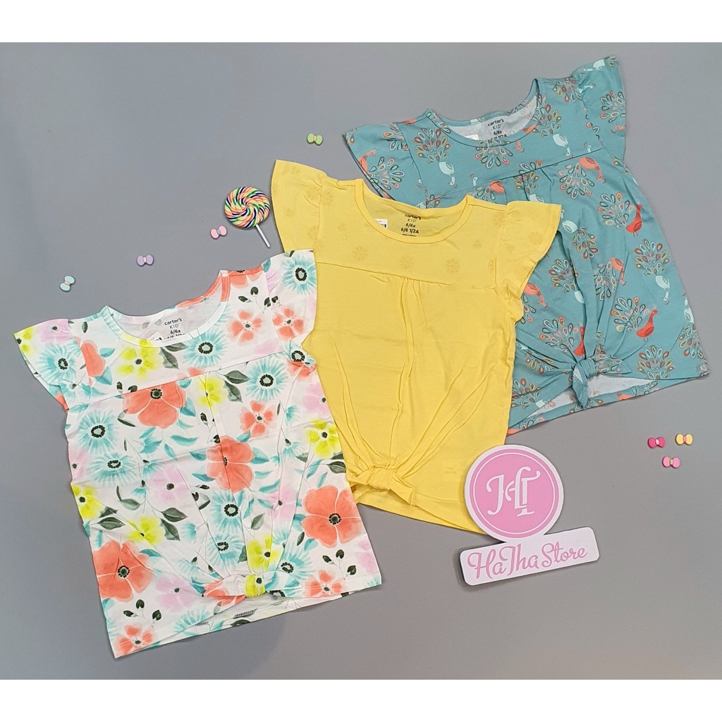 T-Shirts / Áo thun C'4RT£R cho bé gái (13-38kg)