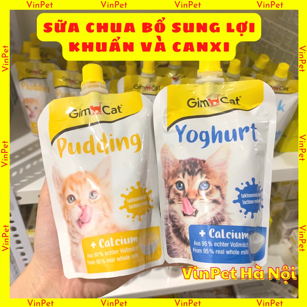 SỮA CHUA GIMCAT, PUDDING GIMCAT CHO MÈO BỔ SUNG CANXI 150G NHẬP ĐỨC GIÁ CỰC RẺ