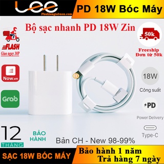 Bộ củ cáp sạc nhanh 18W PD bóc máy (Bản CH- Bảo hành 1 năm)