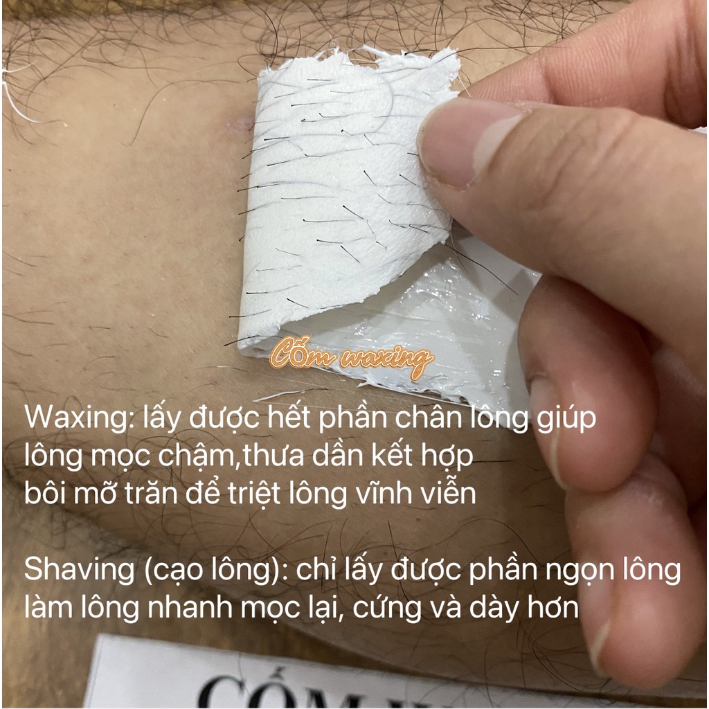 Sap Wax Lông Wax Beans - 100G Sáp Wax Lông Cao Cấp + Mỡ Trăn Dưỡng Da + Tặng Kèm Que Gỗ