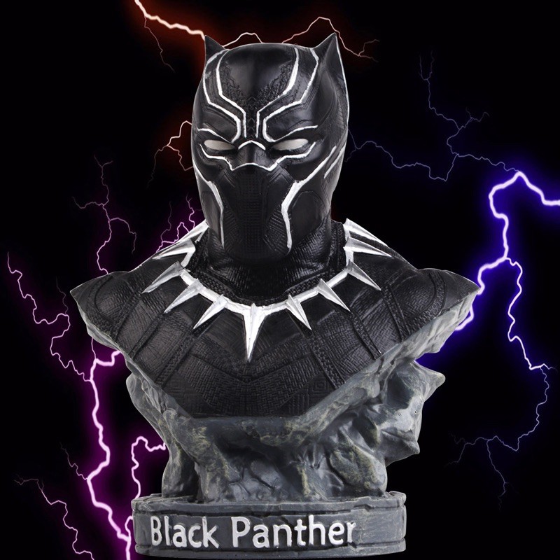 (Hàng sắp về) Mô hình chiến binh báo đen Black Panther 18cm để bàn