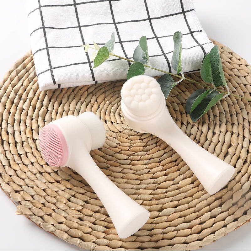 Cọ massage rửa mặt KOREA 2 đầu 3D gai silicon 88179