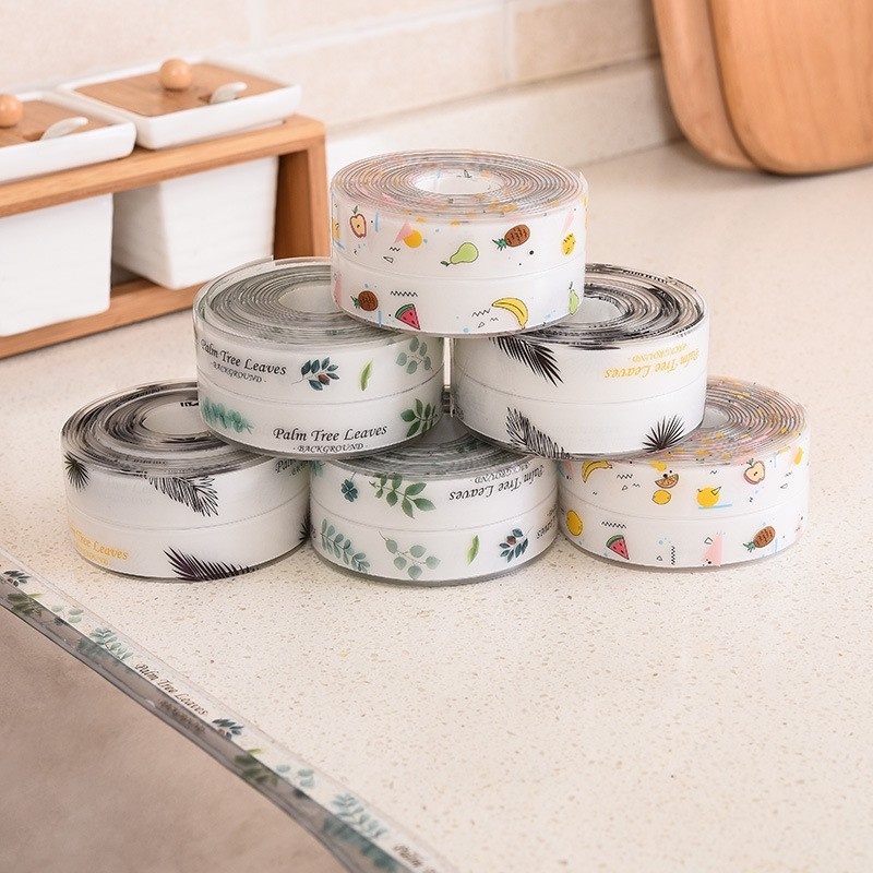 Cuộn Băng Keo Trong Suốt Chống Nấm Mốc/Thấm Nước Cho Bồn Rửa/Nhà Bếp/Phòng Tắm 100x3.8cm