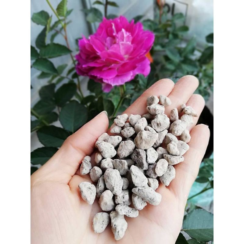 Đá Pumice (đá bọt núi lửa) (size 0.5-0.8cm ) trồng cây thoát nước, giữ ẩm, nhẹ trồng ban công, tầng thượng 1kg