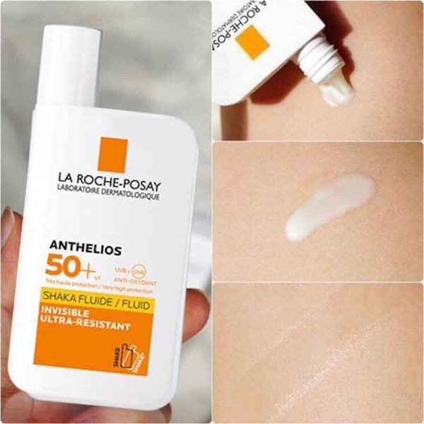 [Mã 66FMCGSALE hoàn 8% xu đơn 500K] Kem Chống Nắng dạng sữa La Roche Posay Anthelios Shaka Fluid SPF 50+