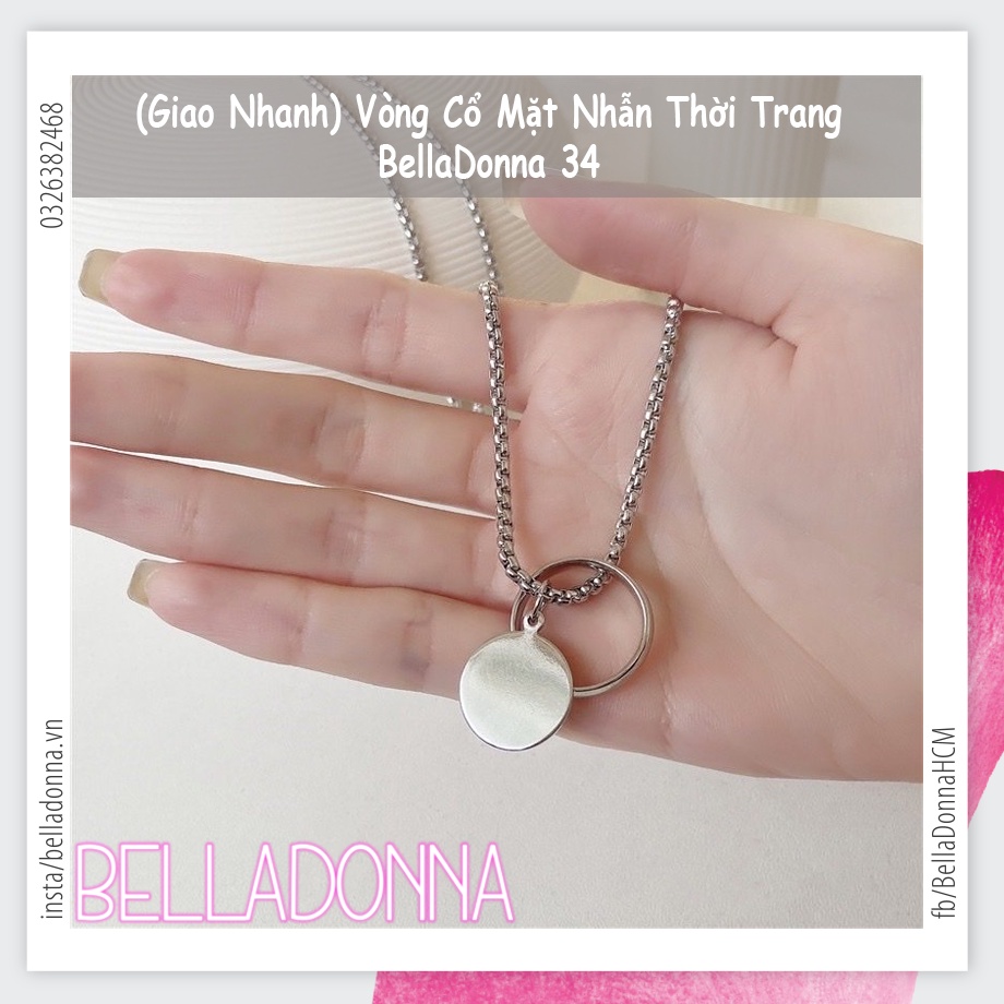 (Giao Nhanh) Vòng Cổ Mặt Nhẫn Thời Trang BellaDonna 34