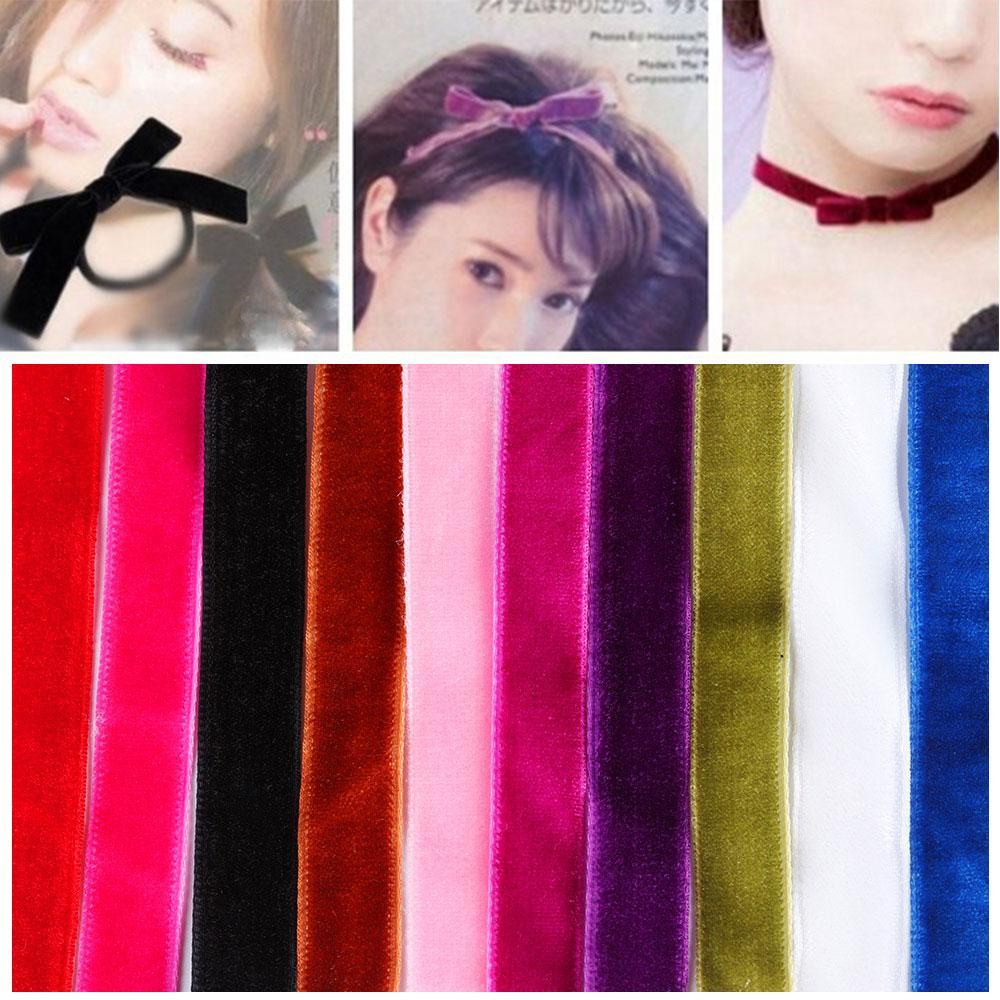 Cuộn Dây Ruy Băng Nhung 5 Yards Dùng Làm Bông Tai Handmade