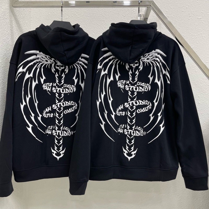 Áo hoodie vah studio SHADOW Áo khoác nỉ vah.studio chất nỉ bông cao cấp - Gin Store