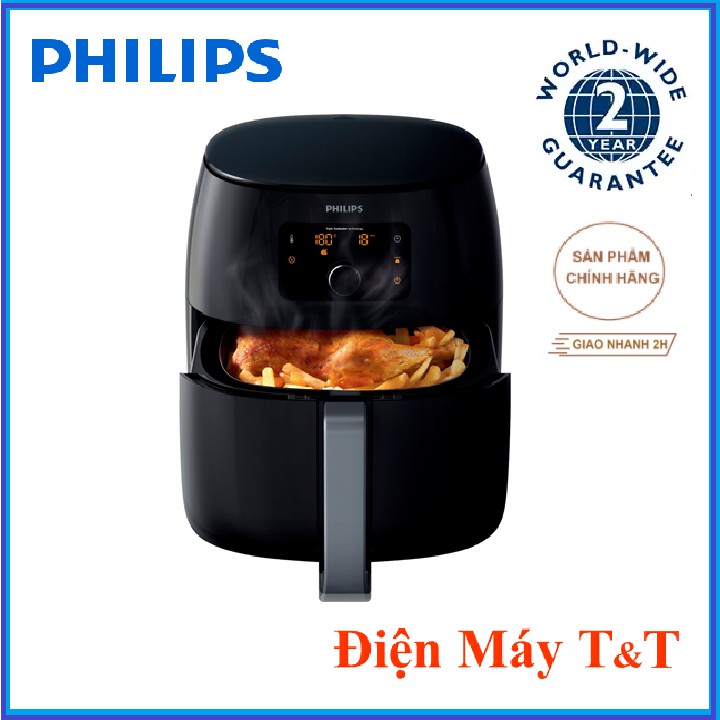 Nồi chiên không dầu Philips HD9650, hàng chính hãng