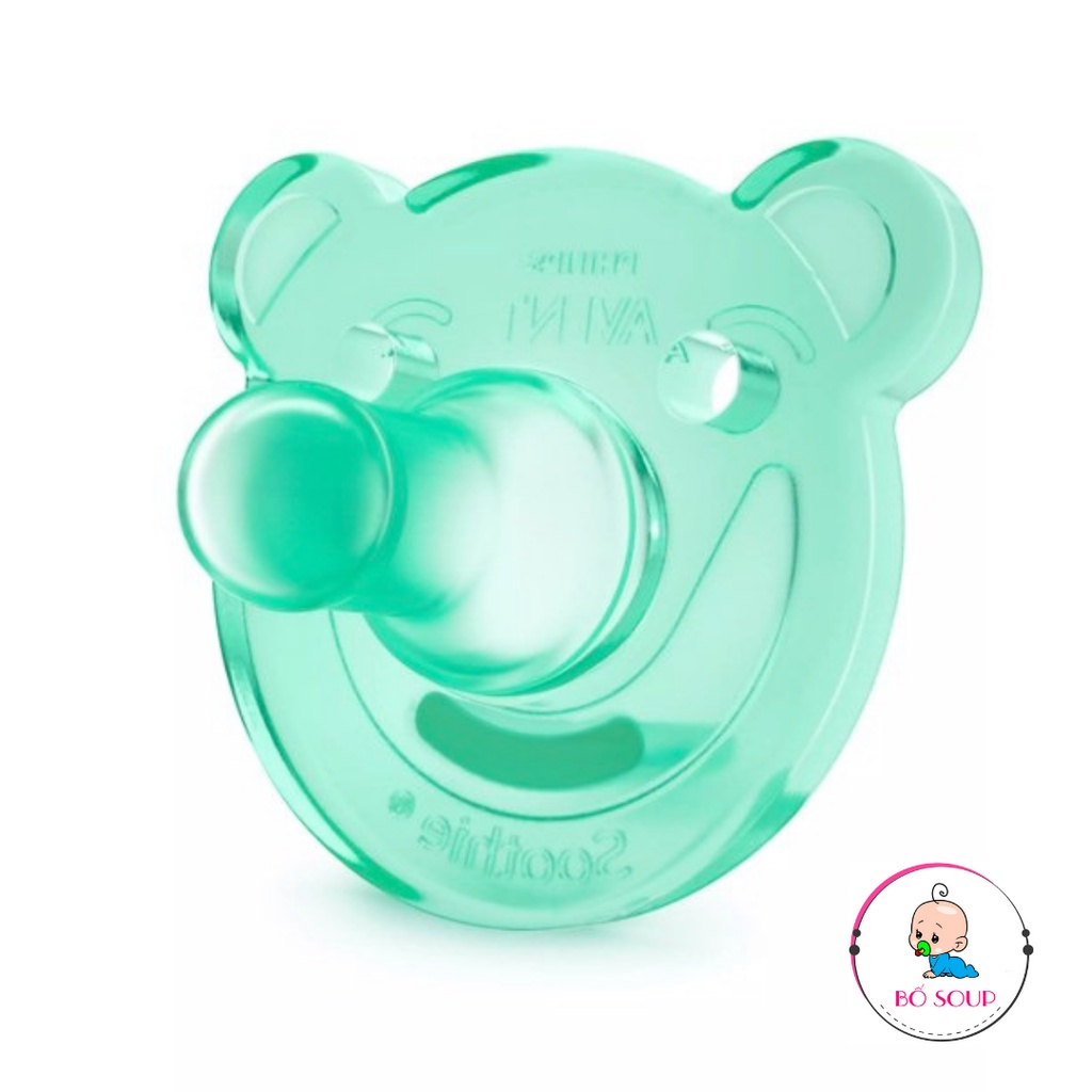 Núm ty giả silicon nguyên khối Philips Avent (vỉ đôi)