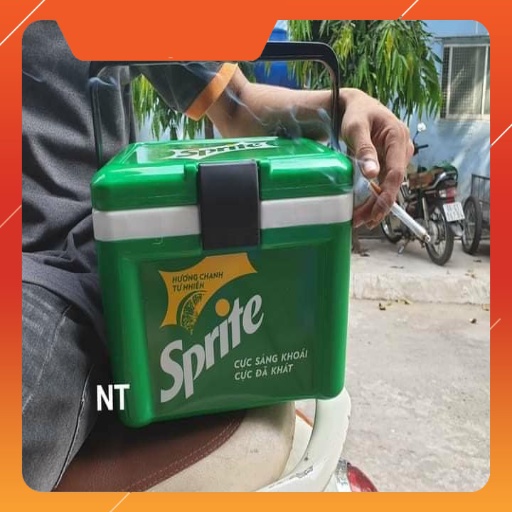 Thùng đá giữ nhiệt Coca - Sprite - pepsi 8 lít đa chức năng siêu dày siêu đẹp