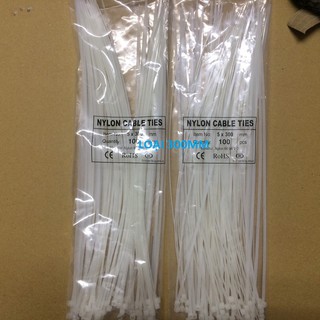 2 BỊCH 300mm. DÂY RÚT NHỰA trắng, dùng để buộc thắt hoặc cố định các vật, cây cảnh và nhiều tiện ích khác, DIY613