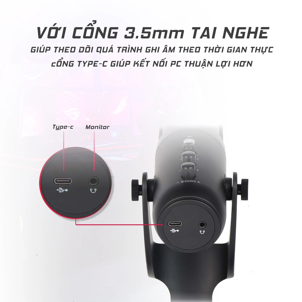 Micro Thu Âm Livestream Tích Hợp Echo Đa Chức Năng Max03 Pro