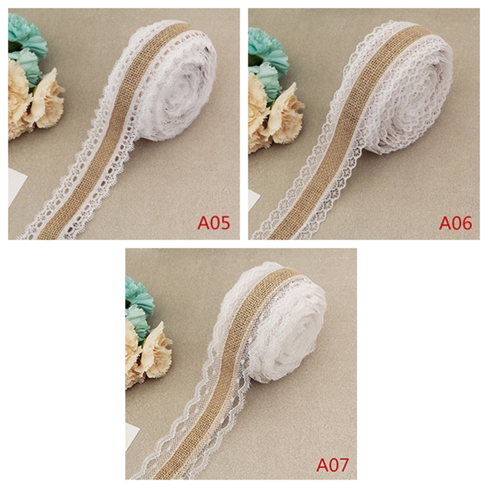 Cuộn dây đây có hai cạnh ren lưới thắt nơ