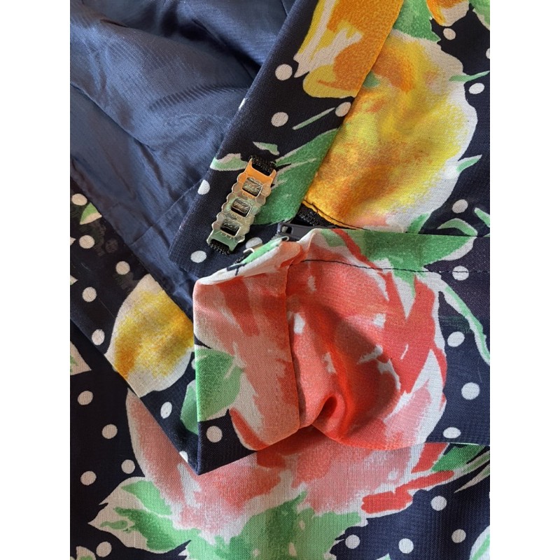 [Thanh Lý] Váy voan Nhật, 2 lớp, hoa vintage size L new 100% | BigBuy360 - bigbuy360.vn