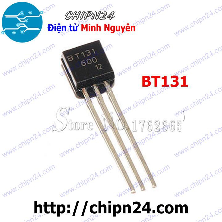 [5 CON] Triac SCR BT131-600 TO-92 1A 600V (BT131)