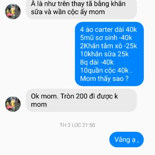 Combo đồ sơ sinh thanh lý 200k