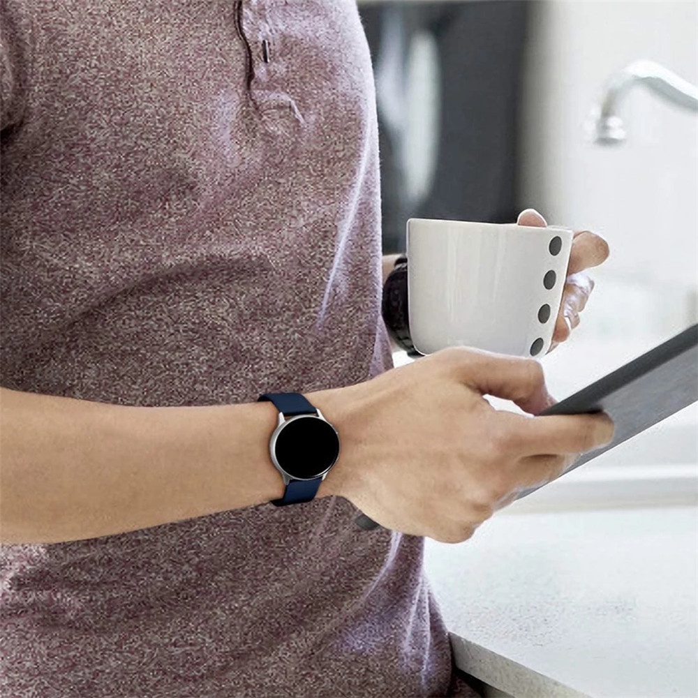 Dây đeo silicon chống nước 20mm cho đồng hồ thông minh Samsung Galaxy Active 2 40mm 44mm