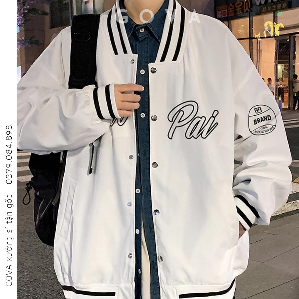 Áo Khoác Bomber Dù CHAOPAI Cao Cấp Form Rộng Nam Nữ Ulzzang Unisex Thời Trang GOVA