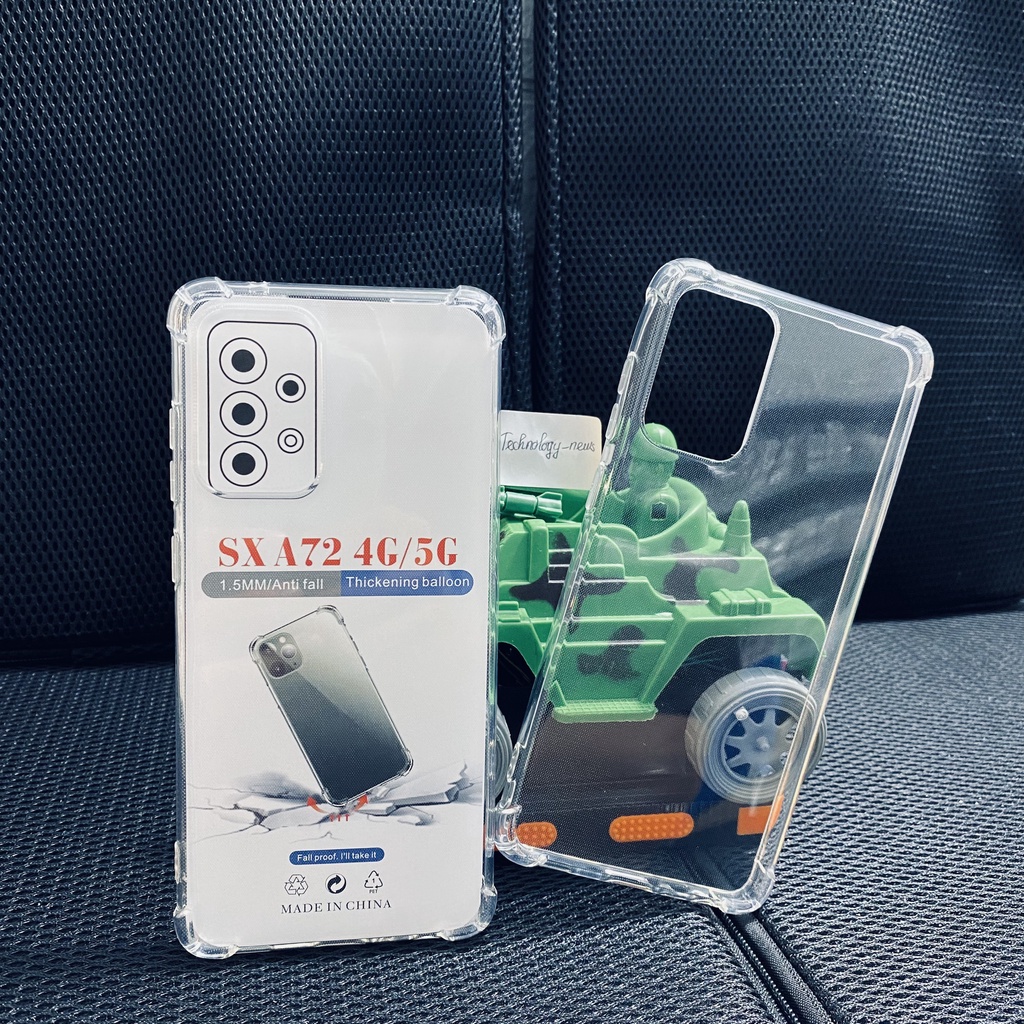 Ốp lưng chống sốc Samsung A72 dẻo trong suốt cao cấp bo 4 góc chống va đập