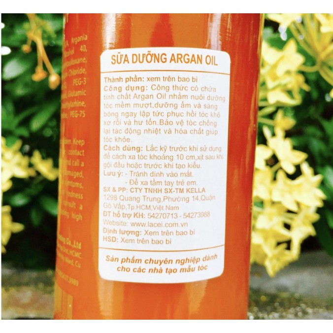 Sữa dưỡng tóc Kella Argan Oil 250ml