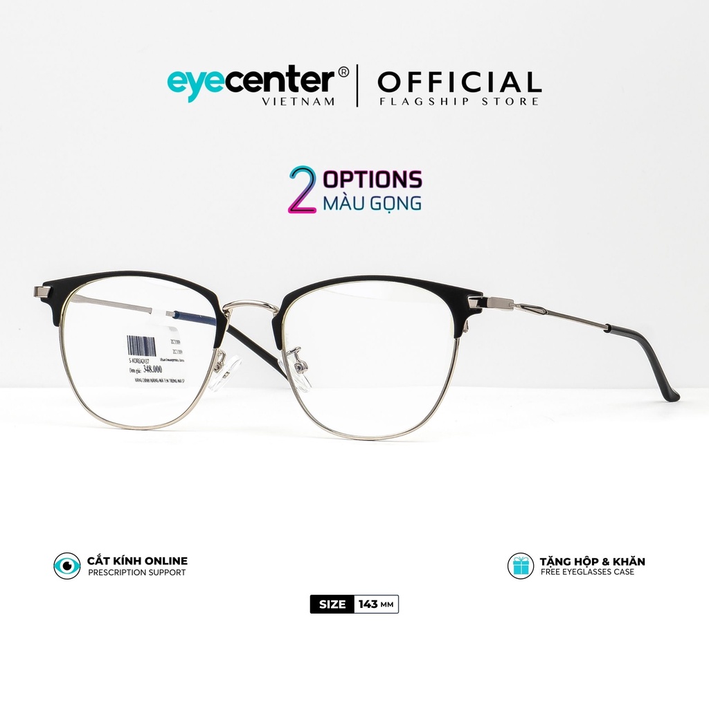 Gọng kính nam nữ B41-S chính hãng ZAC & CODY kim loại chống gãy cao cấp Hàn Quốc nhập nhẩu by Eye Center Vietnam