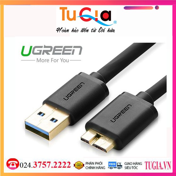 Cáp USB 3.0 0.5M Ugreen 10840 cho HDD 2,5 inch -Hàng Chính Hãng