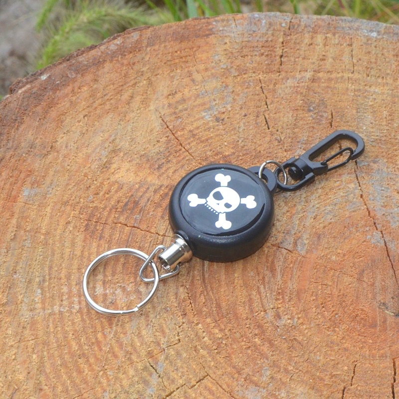 Móc Chìa Khóa Bằng Thép Chống Mất Có Thể Thu Vào Tiện Dụng