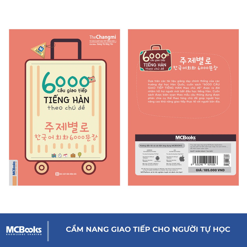Sách 6000 Câu Giao Tiếp Tiếng Hàn Theo Chủ Đề MCBooks