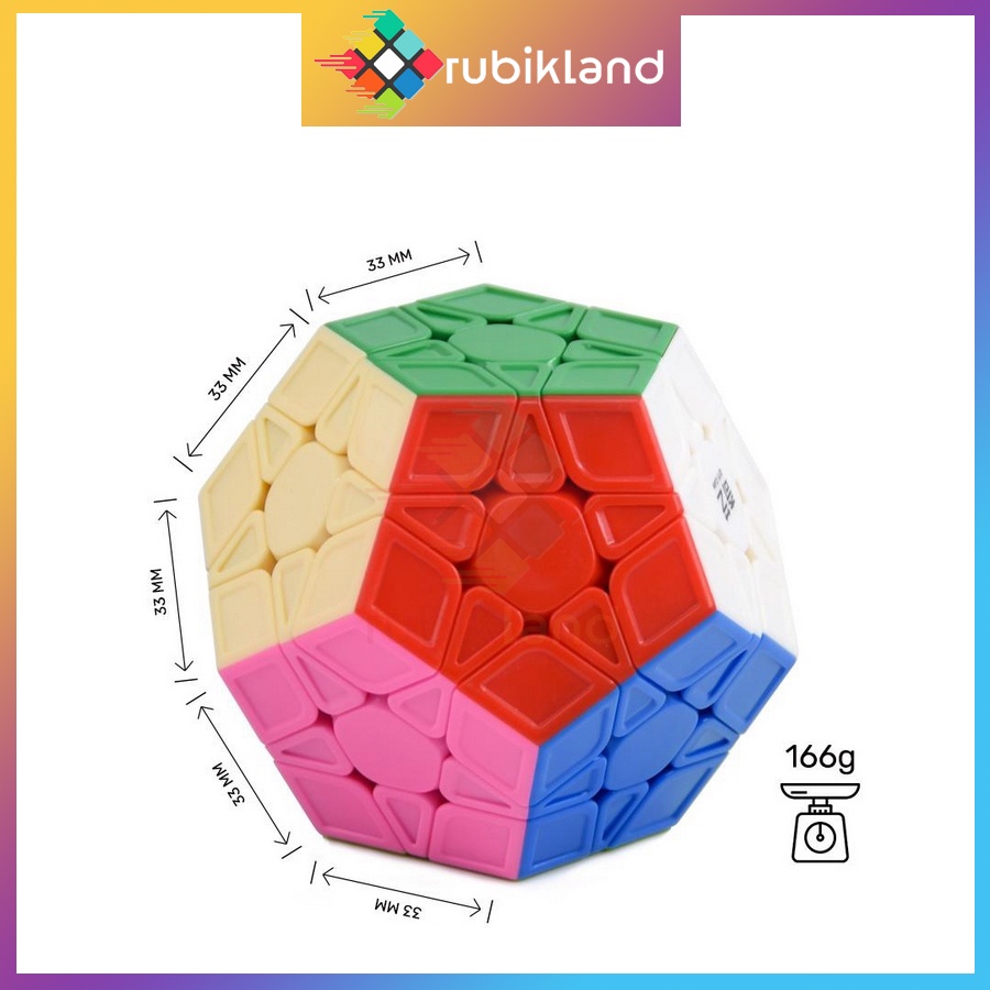 Rubik Megaminx 3x3 QiYi QiHeng S Rubic Biến Thể 12 Mặt Stickerless Cao Cấp Đồ Chơi Trẻ Em