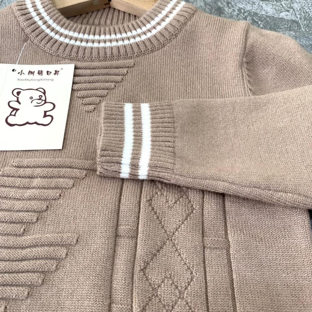 Áo len cho bé, len cổ tròn quảng châu, kiểu dáng basic cho bé trai, bé gái. .