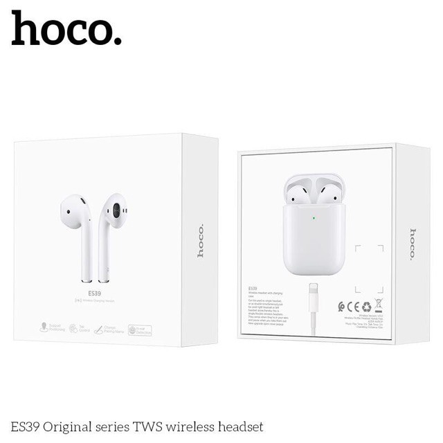 Tai Nghe Bluetooth Hoco ES39, Tai Nghe True Wireless Chính Hãng -  Phiên bản đặc biệt hỗ trợ định vị, đổi tên - BH 1 Năm