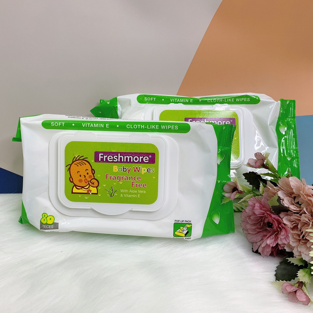 Giấy ướt trẻ em không mùi Freshmore