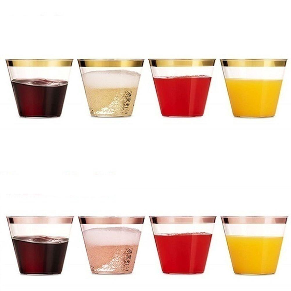 WTTLE Set 10 / 20 / 30 Cốc Nhựa Trong Suốt Uống Rượu