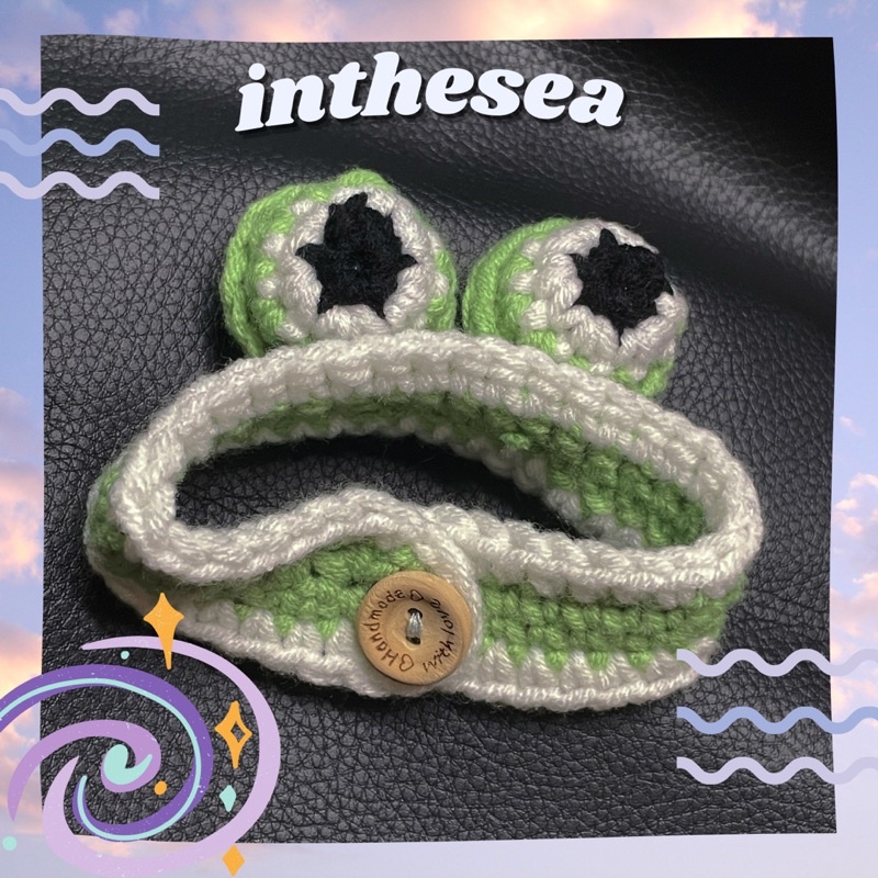 Vòng Tay Đan Len Hình Chú Ếch Đáng Yêu Nhiều Màu