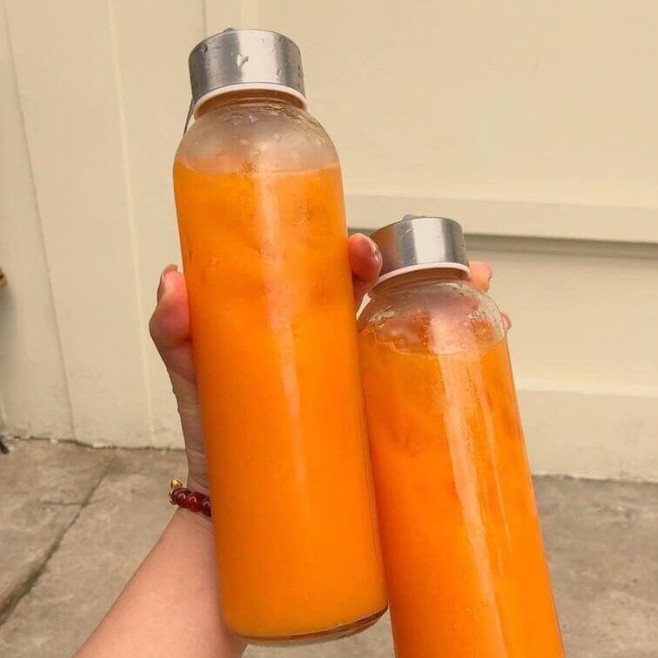 (Loại 1)  Bình đựng nước thủy tinh đẹp nắp bạc 500ml | BigBuy360 - bigbuy360.vn