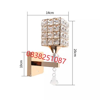 Đèn Pha Lê Gắn Tường E27 Kiểu Dáng Hiện Đại