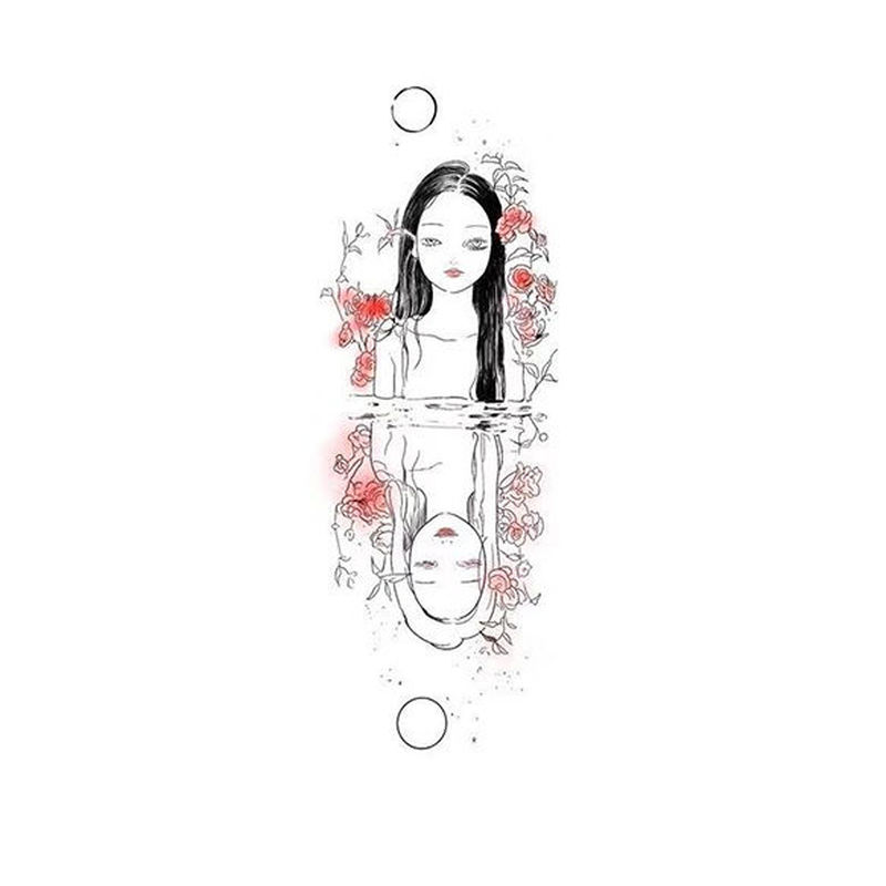(Tổng cộng 30 ảnh) hình xăm dán chủ để cô gái xinh đẹp