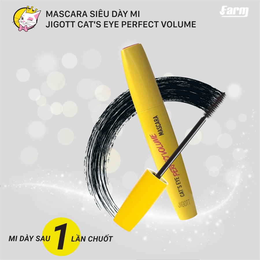 Mascara Dày Mi Hoàn Hảo Không Trôi Jigott Cat's Eye Perfect Volume (Hàn Quốc) | BigBuy360 - bigbuy360.vn