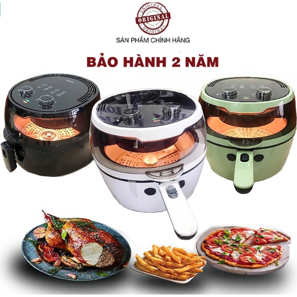 Nồi chiên không dầu Nineshield 8L, 10L,10.5L – Air Fryer - Dung tích khủng - Ngon Lành - Hạn chế dầu mỡ