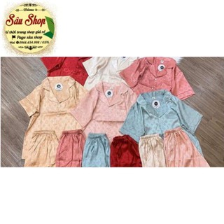 Bộ Lụa Satin❤️FREESHIP❤️Bộ Lụa Đùi Satin Cao Cấp Chất Đẹp Mê Ly