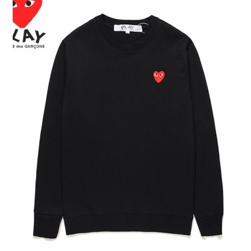 Chơi mới comme des garcons CDG Ngụy Trang Nam Nữ Cổ Tròn Áo Khoác 0909